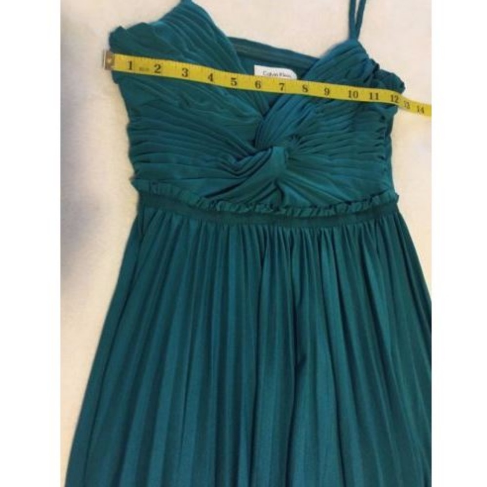 Calvin Klein Pleated Twist Front Ruched Dress 4P - Picture 5 of 7